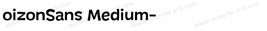 oizonSans Medium字体转换